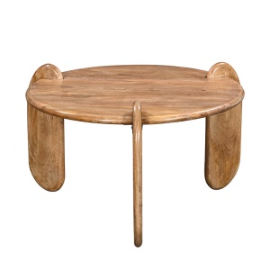 Masuta de cafea Earten boho Natural 80x80x40 cm - Img 2