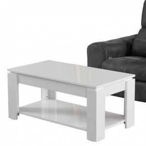 Masuta de Cafea Shelf - Shiny Alb - Img 2