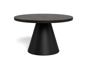 Masuta de cafea Soli, Negru, 40x65.7x65.7 cm - Img 3