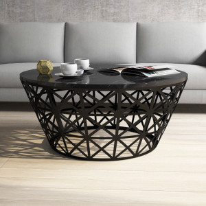 Masuta de Cafea Stil - Negru Marble - Img 2