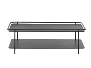 Masuta de cafea YUBA, Negru, 55x34x110 cm