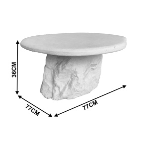 Masuta de cafea, Zinol, Pako, Alb 80x80x36 cm - Img 4