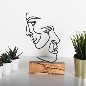 Obiect decorativ M-035 Negru 17x38x3.5 cm - Img 2