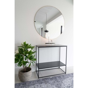 Oglinda de perete Jersey, Auriu, 100x100x0.5 cm