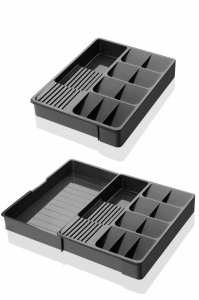 Organizator tacamuri KASNDY01 Gri 50x40x6.5 cm - Img 2