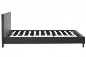 Pat dublu 150x200 cm Nevil 144 Negru Mat - Img 5