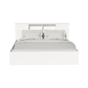 Pat dublu Olympus alb antic 167.5x221x84 cm - Img 3