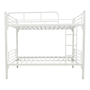 Pat supraetajat din metal, Belit, Pako, Alb 90x190x170 cm - Img 3