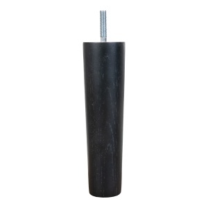 Picior pentru mobilier Lido, Negru, 4.5x4.5x16.5 cm
