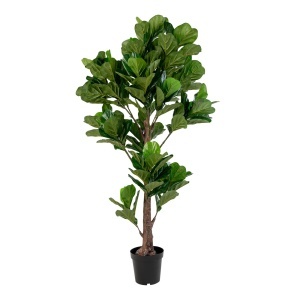 Planta artificiala decorativa Smochin lira, Verde, 81x93x190 cm - Img 5