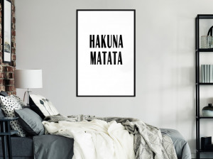 Poster - Hakuna Matata, cu Ramă neagră, 30x45 cm - Img 2
