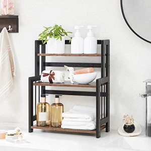 Raft de organizare, Songmics, Negru, 41x18x53 cm - Img 3