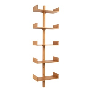 Raft de perete Villa, Natural, 25x50x180 cm