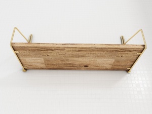 Raft Dekoratif Auriu 45x16x16 cm - Img 10