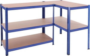 Raft Songmics, 5 rafturi, 50 x 100 x 200 cm, Blue, GLR050E01 - Img 3