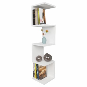 Raft Suspendat Zigzag Alb 25x25x109 cm - Img 2