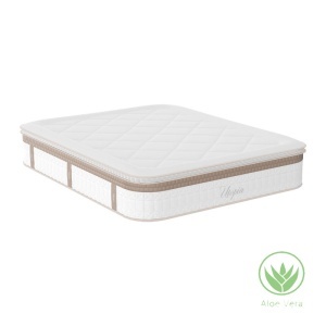 Saltea cu arcuri buzunar Utopia cu strat superior de aloe vera 30-32cm 160x200cm