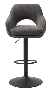 Scaun bar COWLEY SELECT, Gri inchis, 54x96-112x51 cm - Img 4