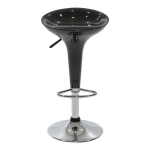 Scaun bar Felice inaltime ajustabila baza negru crom 40x43x84 cm - Img 4