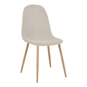 Scaun Bella, Bej/Natural, 44x55x85 cm