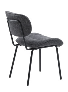 Scaun BUFFALO, Gri inchis, 65x83x50 cm - Img 3