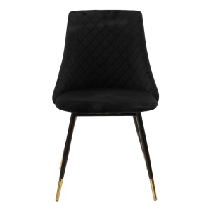 Scaun catifea Giselle Pako World Negru 52x51x82 cm - Img 4