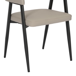 Scaun cu brate Sezan Gri deschis 56x55x78 cm - Img 8