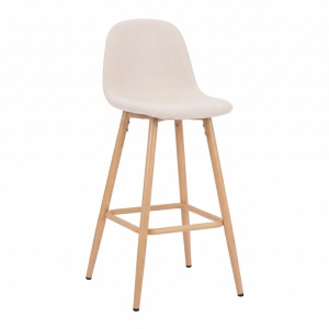 Scaun de bar Bella, Natural, 41.5x49x108 cm