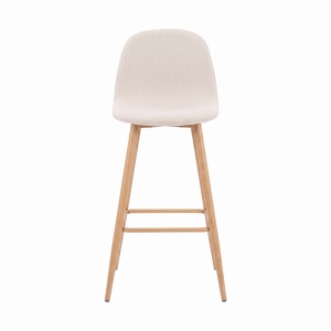 Scaun de bar Bella, Natural, 41.5x49x98 cm - Img 4
