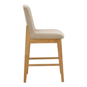 Scaun de bar Dalby, Bej, 50x45x102.5 cm - Img 3