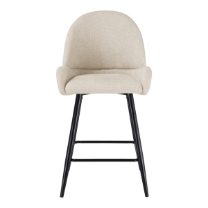 Scaun de bar Finda, Alb, 54x51x102 cm - Img 4