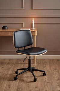 Scaun de birou Owen, Negru, 91x48.5x54 cm - Img 2
