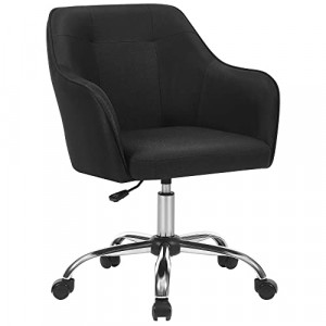 Scaun de birou, Songmics, Negru, 65x69x(83-93) cm - Img 2