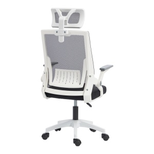 Scaun de birou V2, Plymot, Negru, 58x48x122 cm - Img 2