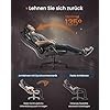 Scaun de gaming Songmics Negru 66.5x71x(119-128.5)cm - Img 5