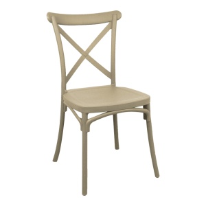 Scaun de gradina Crossie Pako World Cappuccino 38x46.5x82 cm