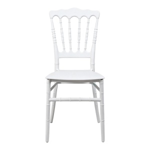 Scaun de gradina, Napoleon, Alb, 46.5x38.5x89 cm - Img 5