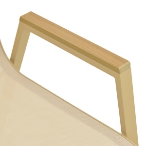 Scaun de gradina Stivuibil, Azelie, Bej, 75x56x88 cm - Img 8