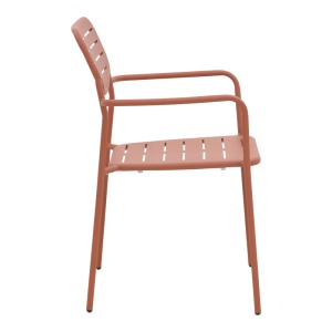 Scaun de gradina Stivuibil, Deraby, Terracotta, 45.5x56x83 cm - Img 4