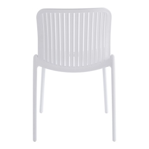 Scaun de gradina Stivuibil, Teragi, Alb, 43.5x58x82 cm - Img 5