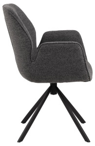 Scaun dining Aura, Gri, 90x62x61 cm - Img 6