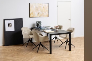 Scaun dining Brenda, Bej, 84.5x58x54.5 cm
