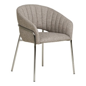 Scaun dining Costa, Gri deschis, 56x60x80 cm - Img 5