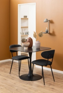 Scaun dining Denise, Gri, 78.5x43.5x53 cm - Img 2