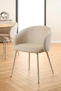 Scaun dining Eleanor V1, Gri, 79x55.5x55 cm - Img 3