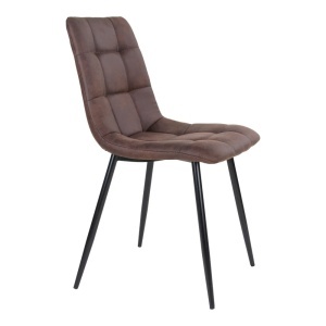 Scaun dining Middelfart, Maro inchis, 55x44x86 cm