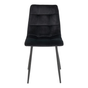 Scaun dining Middelfart, Negru, 55x44x86 cm - Img 4