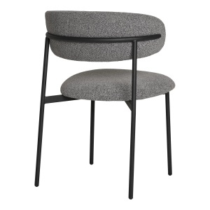 Scaun dining Mira, Gri deschis, 59x55x79.5 cm - Img 2