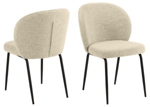 Scaun dining Patricia V2, Bej, 82x52x57.5 cm - Img 3