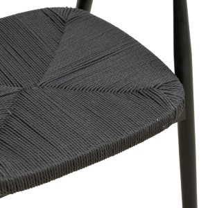 Scaun Gernine, Negru, 56x49x73 cm - Img 8